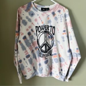 Obey tie dye crewneck